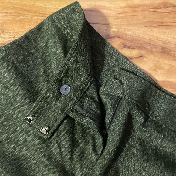 Dark Olive Jones Wear Trousers - Picture 4 of 8